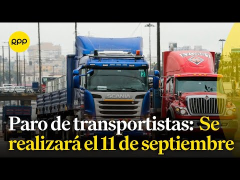 El Gremio de Transportistas y Conductores de Carga Pesada anuncia paro nacional el 11 de septiembre.
