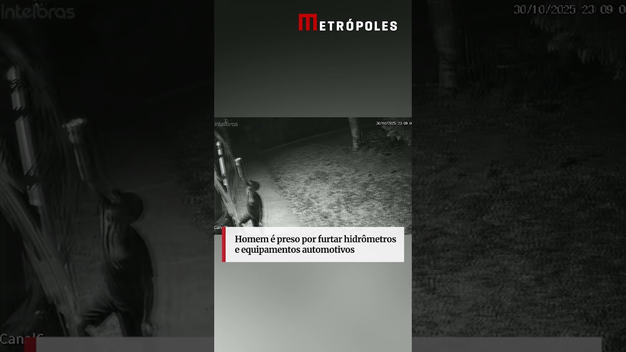 Homem é preso por furtar hidrômetros e equipamentos automotivos