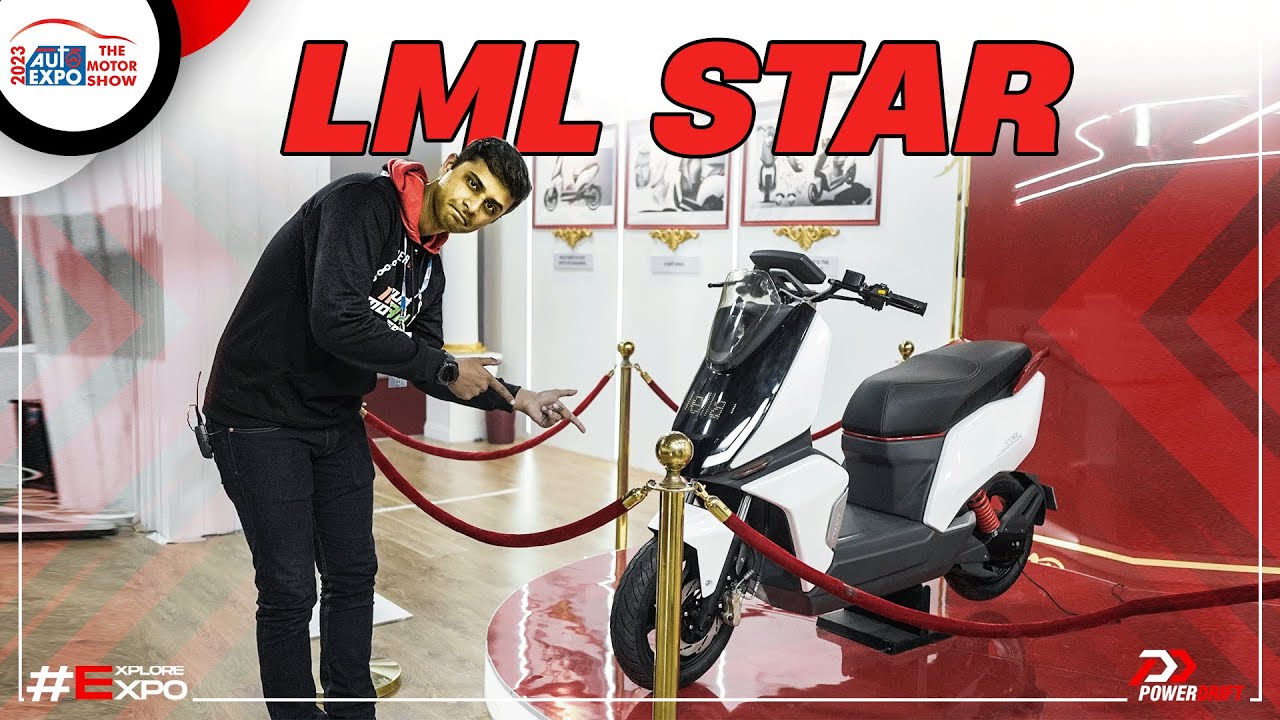 LML Star Electric Scooter | Detailed Walkaround | Auto Expo 2023 | PowerDrift
