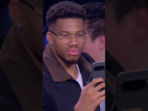 Giannis recording Carter Bryant's dunk 🤣🔥