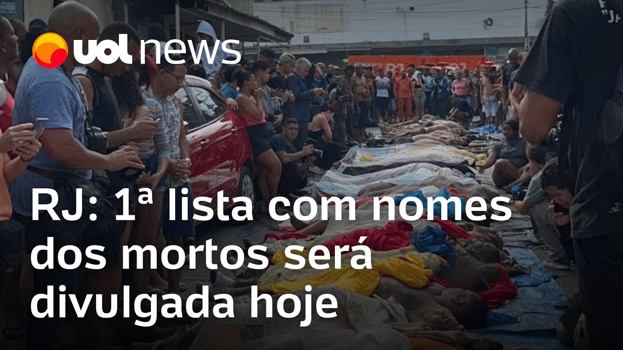 Rio de Janeiro IML identifica 100 corpos e 1ª lista com nomes dos mortos será divulgada hoje  TV Online Rio de Janeiro IML identifica 100 corpos e 1ª lista com nomes dos mortos será divulgada hoje