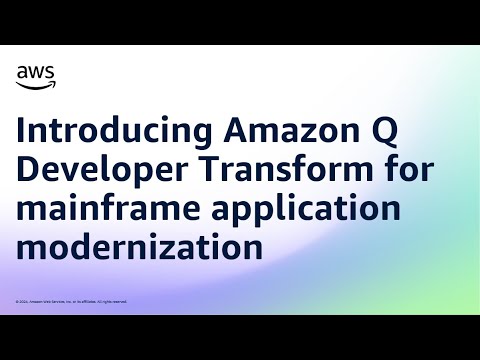 Introducing Amazon Q Developer Transform for mainframe application modernization