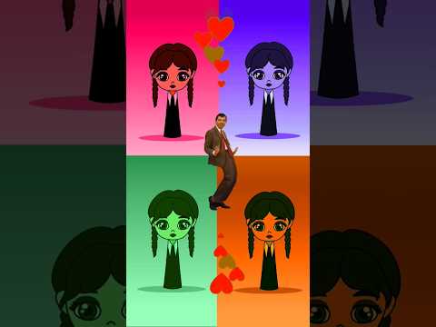 WEDNESDAY Color 4X💥 #wednesday #sprunki #shorts #funny #sprunkiincredibox #memes #shortvideo #meme