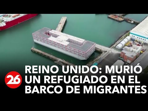 Migrante murió a bordo del barco para refugiados en Reino Unido