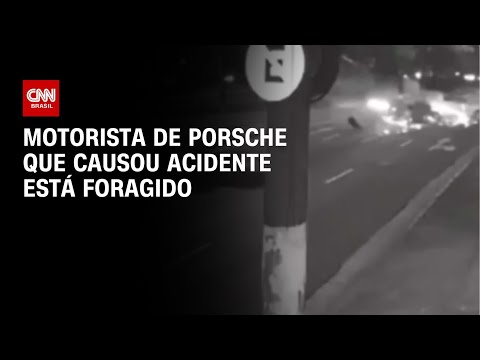 Motorista de Porsche que causou acidente está foragido | AGORA CNN