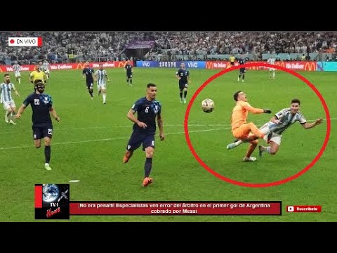 ¡No era penal! Especialistas ven error del árbitro en el primer gol de Argentina cobrado por Messi