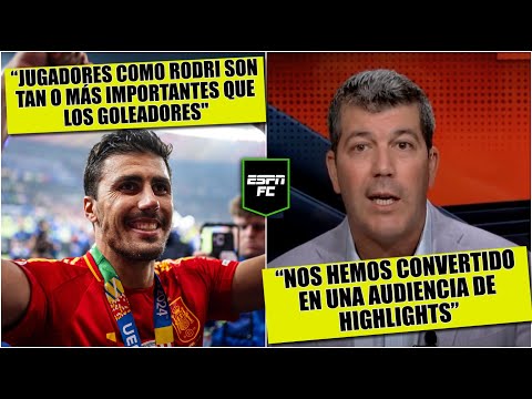 RODRI merece ganar BALÓN DE ORO. Juega mejor el futbol; poco vemos al que construye jugada | ESPN FC