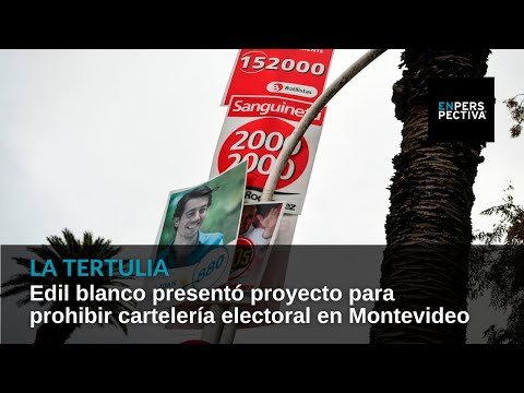Edil blanco presentó proyecto para prohibir cartelería electoral en Montevideo