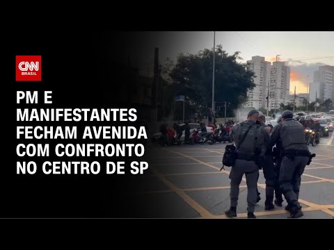 ​PM e manifestantes entram em confronto na Favela do Moinho, em São Paulo | CNN ARENA