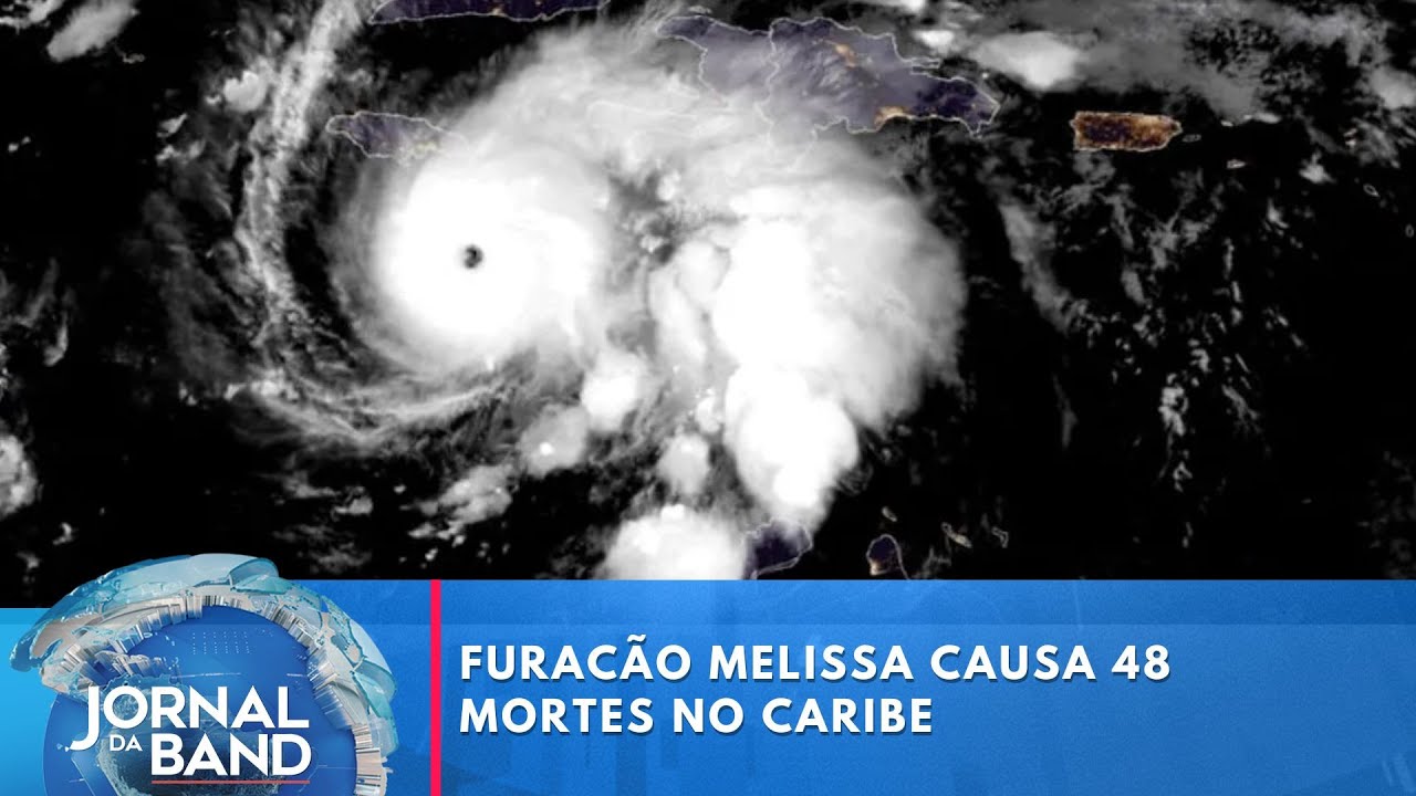 Furacão Melissa causa 48 mortes no Caribe  TV Online Furacão Melissa causa 48 mortes no Caribe