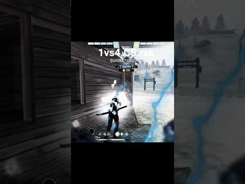 new CS rank mod first 1vs4 support me all my youtube family #free fire #funny #short #shortsfeed