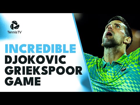 15 minutes, 14 Deuces, 6 Break Points 🤯 | Incredible Djokovic vs Griekspoor Game Dubai 2023