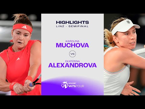 Karolina Muchova vs. Ekaterina Alexandrova  | 2025 Linz Semifinal | WTA Match Highlights