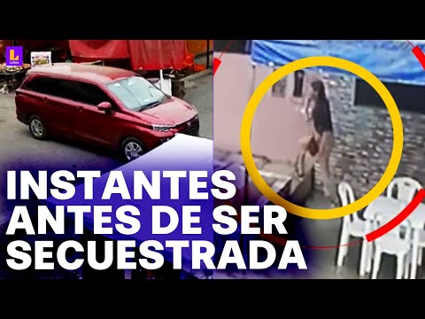 Nuevos videos del secuestro en Comas captan los minutos antes del crimen
