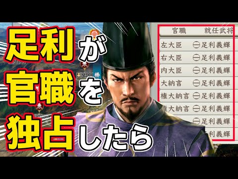 【信長の野望 新生 PK】足利の一門で官職と役職を独占すれば天下統一できるはず！！　ＡＩ観戦【ゆっくり実況】