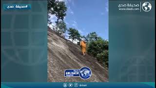 اغرب طريقة لتسلق الجبال