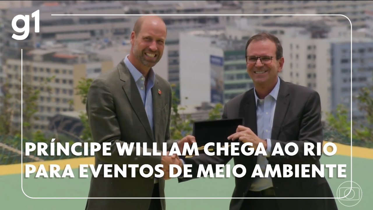 Príncipe William chega ao Rio de Janeiro para eventos sobre meio ambiente antes da COP-30