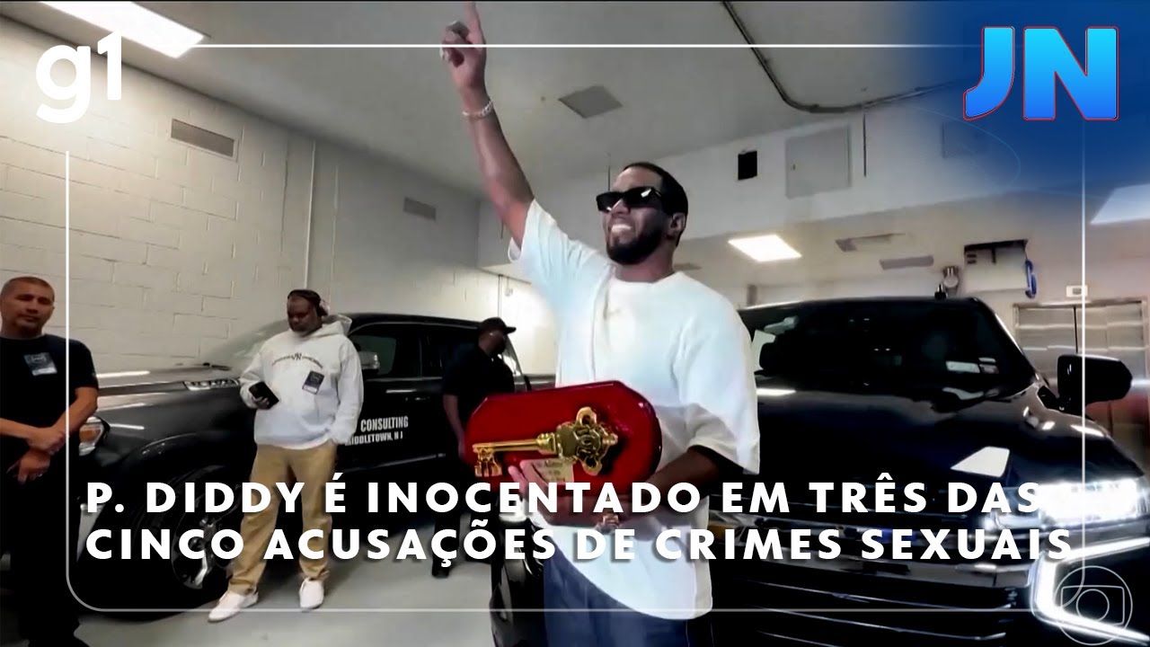 Rapper P Diddy é inocentado de três das cinco acusações de crimes sexuais nos EUA