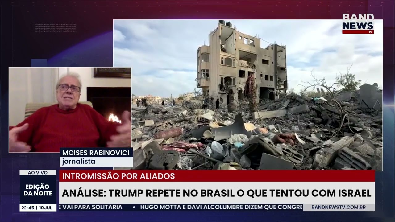 Análise Trump repete no Brasil o que tentou com Israel | BandNews TV