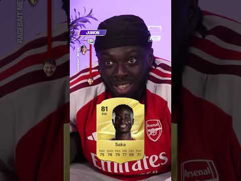 FIXING BUKAYO SAKA'S FC 27 CARD *GONE WRONG 🤬 #shorts #soccer