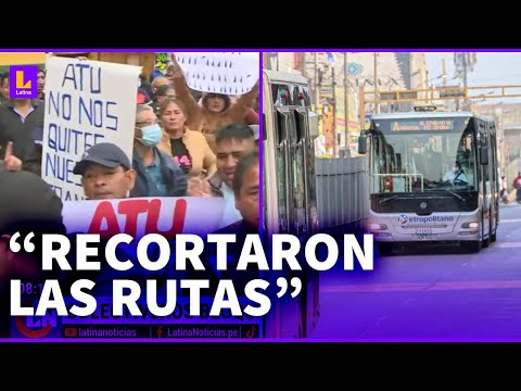 Transportistas protestaron contra decisiones de la ATU: No nos recorten las rutas