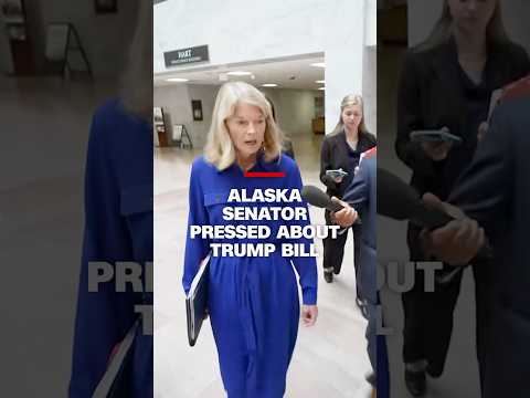 Alaska Republican Sen. Murkowski pressed about Trump policy bill vote