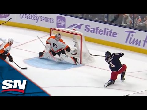 Blue Jackets Convert on Tic-Tac-Toe Passing Play to Defeat Flyers in OT