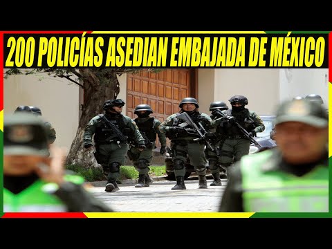 Policía Boliviana Asedia La Embajada de México en La Paz - Quieren Evitar la Huida de Quintana