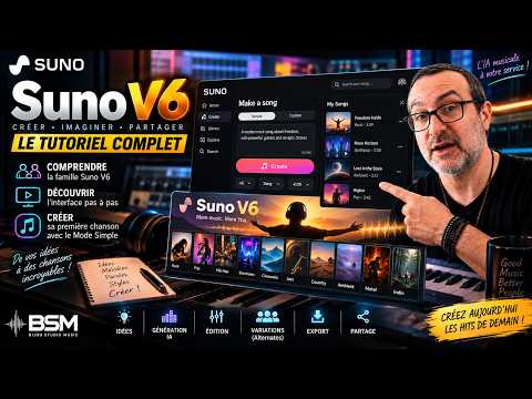 SUNO V6 POUR DÉBUTANTS : INTERFACE, MODÈLES ET PREMIÈRE CHANSON !