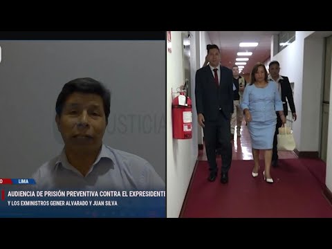 Castillo niega cargos por corrupción, Boluarte declara ante la justicia | AFP