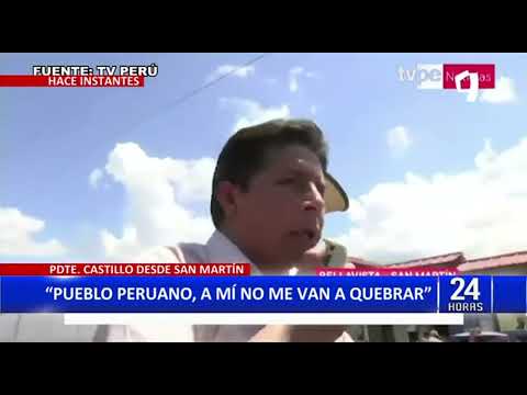 Pedro Castillo a la oposición: No les gusta que un campesino esté en Palacio