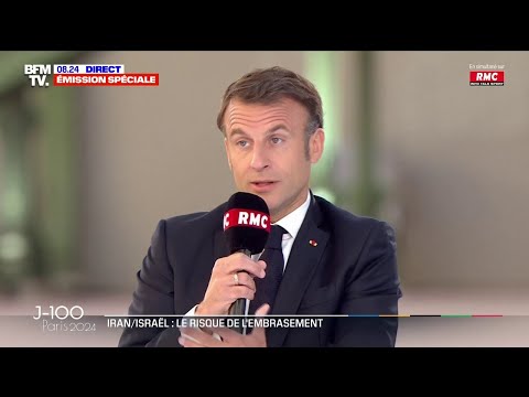 Emmanuel Macron assure vouloir tout faire pour éviter un embrasement au Moyen-Orient