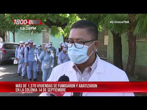 Eliminan criaderos del mosquito en la Colonia 14 de Septiembre en Managua - Nicaragua