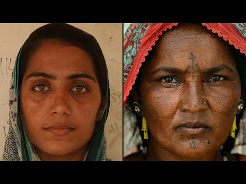 City girls snub traditional Hindu face tattoos in Pakistan | AFP