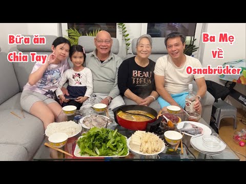 BỮA ĂN CHIA TAY ÔNG BÀ NỘI VỀ LẠI NHÀ Ở GEORGSMARIENHÜTTE OSNABRÜCK ĐỨC LẨU HẢI SẢN NGON XUẤT SẮC 