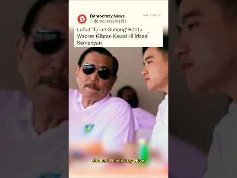 Luhut Turun Gunung Bantu Wapres Gibran Kawal Hilirisasi Kemenyan