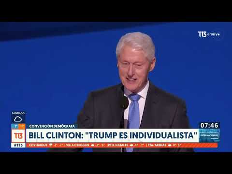 El irónico discurso de Bill Clinton contra Donald Trump