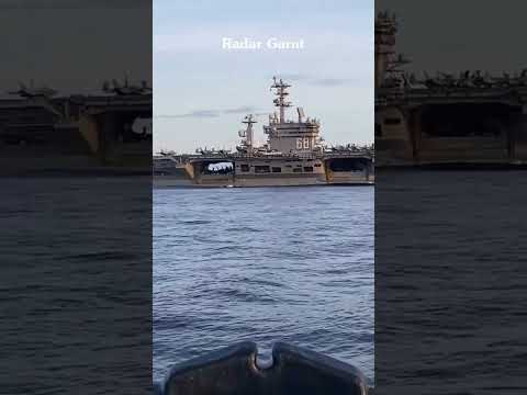 Kapal Induk Amerika Serikat USS Nimitz Melintas Laut Aceh