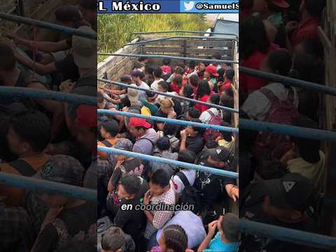 Migrantes En México: INM RESCATA a 72 MIGRANTES que eran transportados en un tractocamión en Tabasco