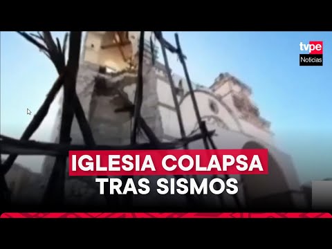 Arequipa: torre de IGLESIA colapsa tras fuertes SISMOS