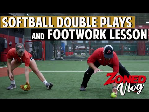 Softball Double Play and Footwork Lesson | ft. Duke Baxter