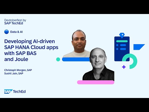 🔵 Developing AI-driven SAP HANA Cloud applications with SAP Business Application Studio and Joule