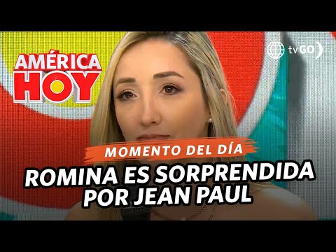 América Hoy: Jean Paul Santa María sorprende a Romina Gachoy en vivo (HOY)