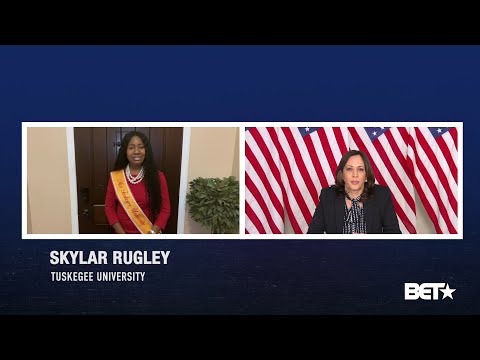 Miss Tuskegee University Skylar Rugley interview with Sen. Kamala Harris.
