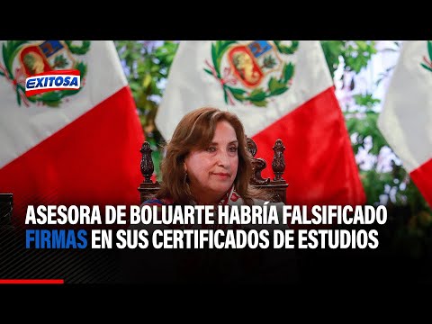 Asesora de presidenta Dina Boluarte habría falsificado firmas en sus certificados de estudios