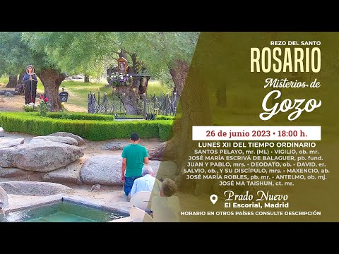 SANTO ROSARIO de hoy Lunes (Misterios Gozosos) en DIRECTO desde PRADO NUEVO a las 18:00 h.