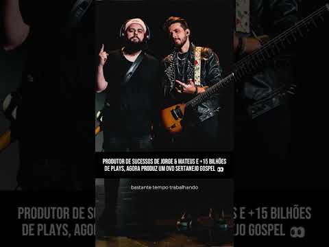 Esse projeto é tremendo! Produzindo pela primeira vez uma dupla gospel. @netoschaefer -05/12 às 11h