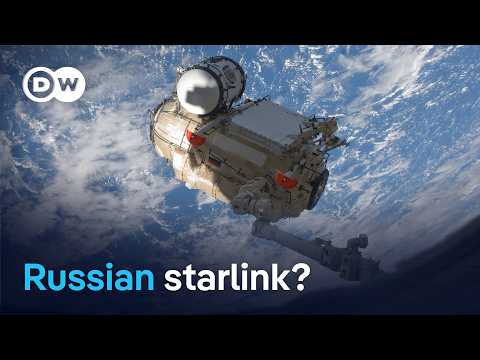 Russia is racing to bring its own satellite internet to the battlefield – and beyond | DW News