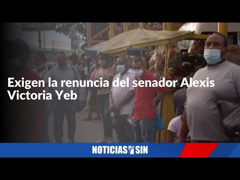 Exigen renuncia del senador Alexis Victoria Yeb