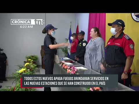 Nicaragua: Bomberos reciben a 40 nuevos apaga fuegos para servir a la población
